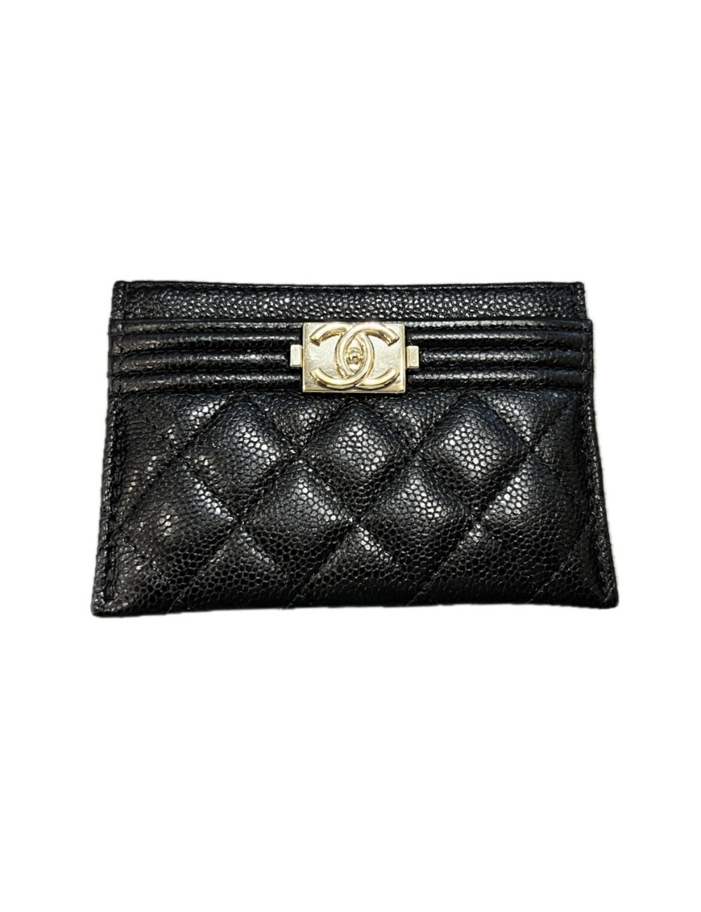 Porte cartes CHANEL Boy noir