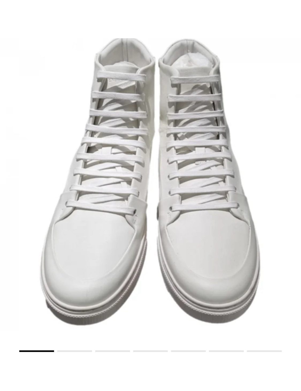 Sneakers Bottega Veneta cuir écru : occasion certifiée authentique