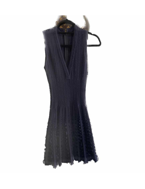 Robe ALAIA T 36 bleue foncé