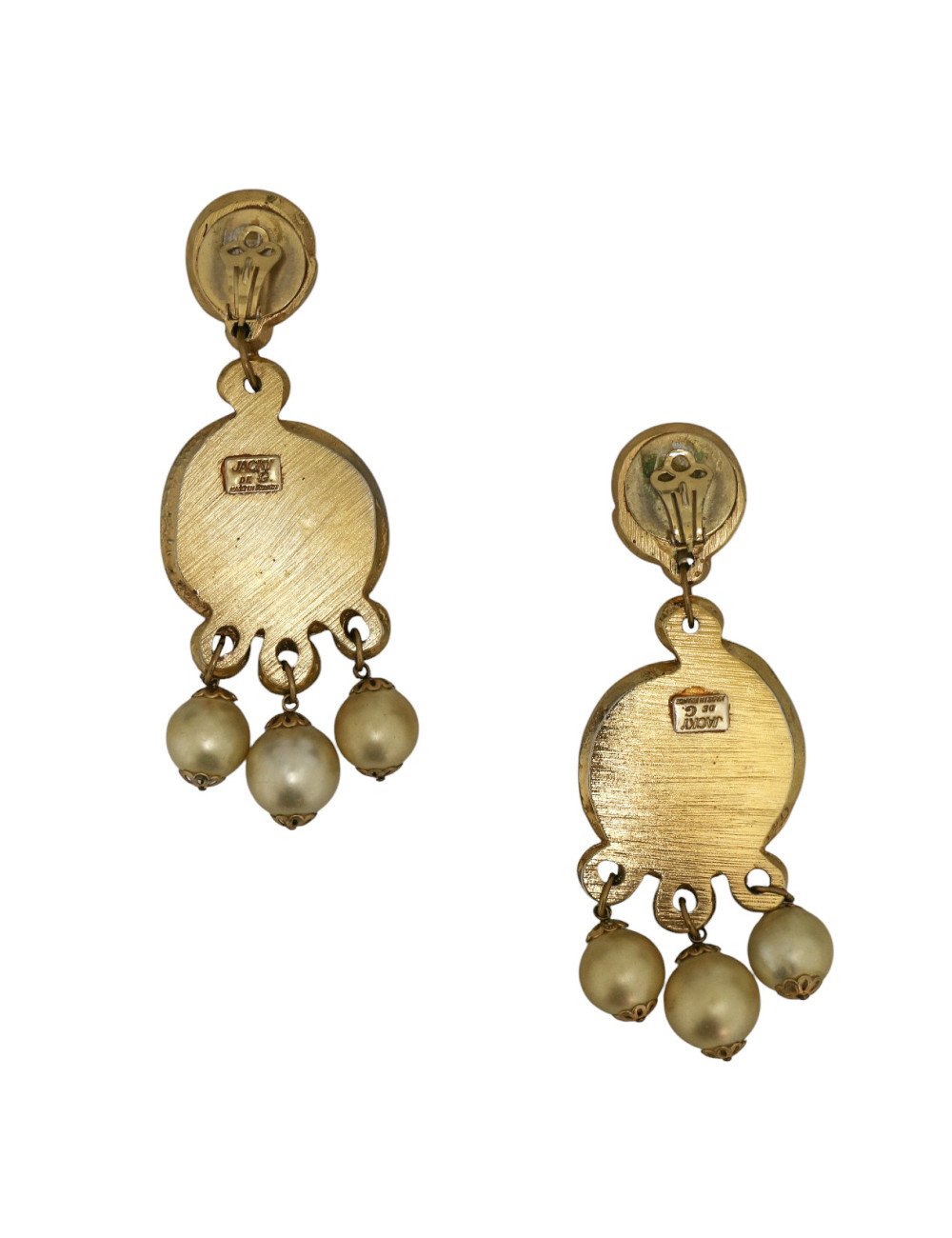 BO Couture pendantes JACKY de G résine dorée