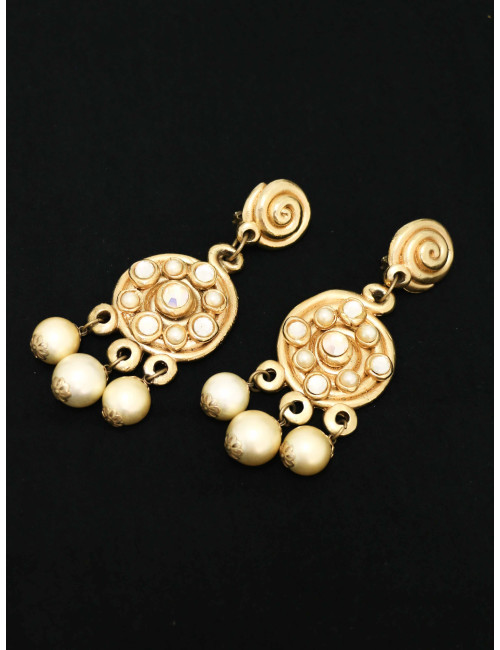 BO Couture pendantes JACKY de G résine dorée