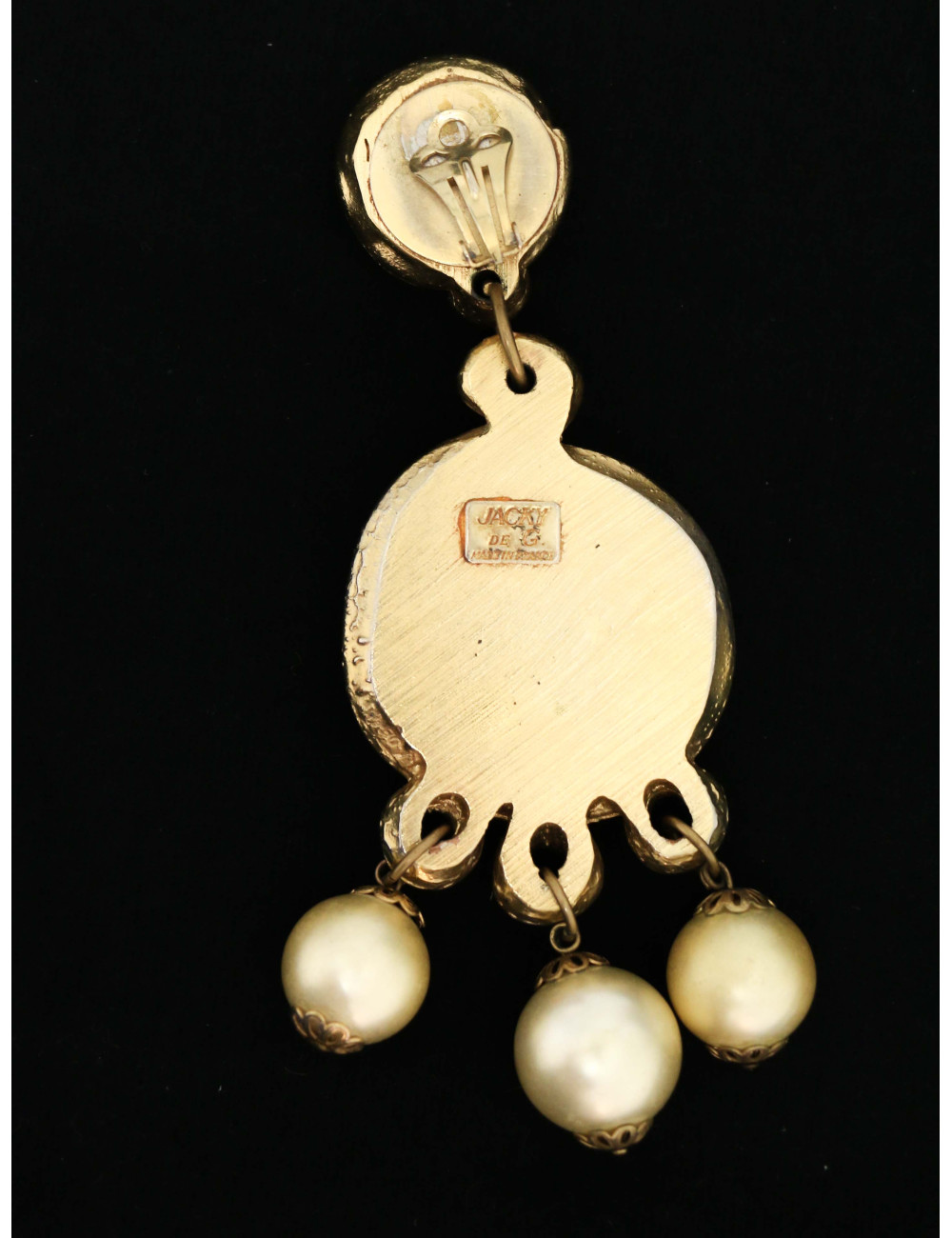 BO Couture pendantes JACKY de G résine dorée