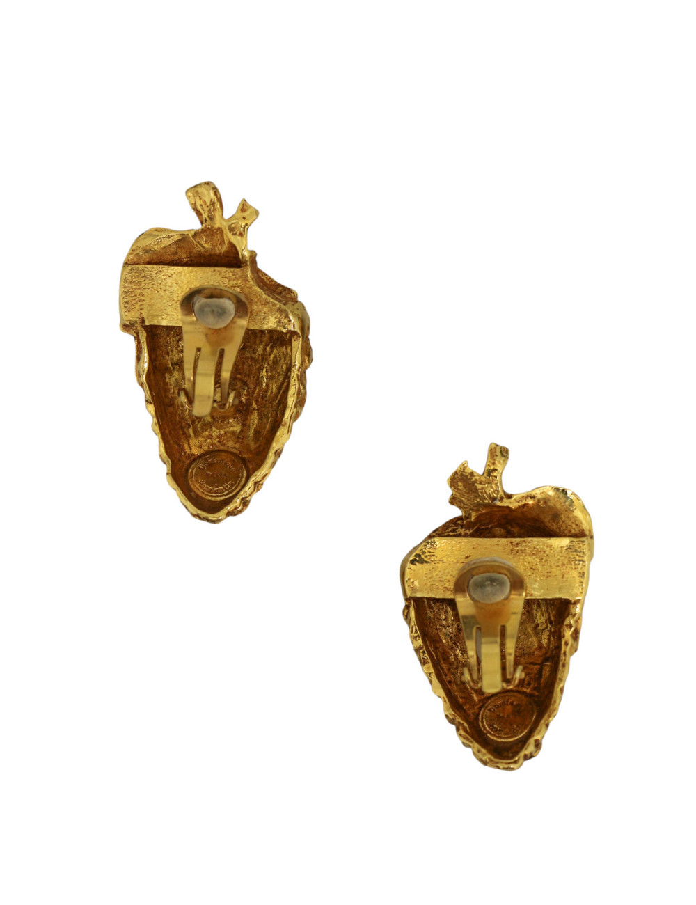 DOMINIQUE AURIENTIS boucles d'oreille pomme de pin