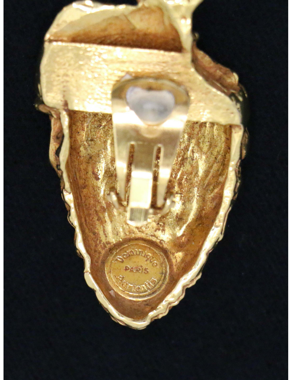 DOMINIQUE AURIENTIS boucles d'oreille pomme de pin