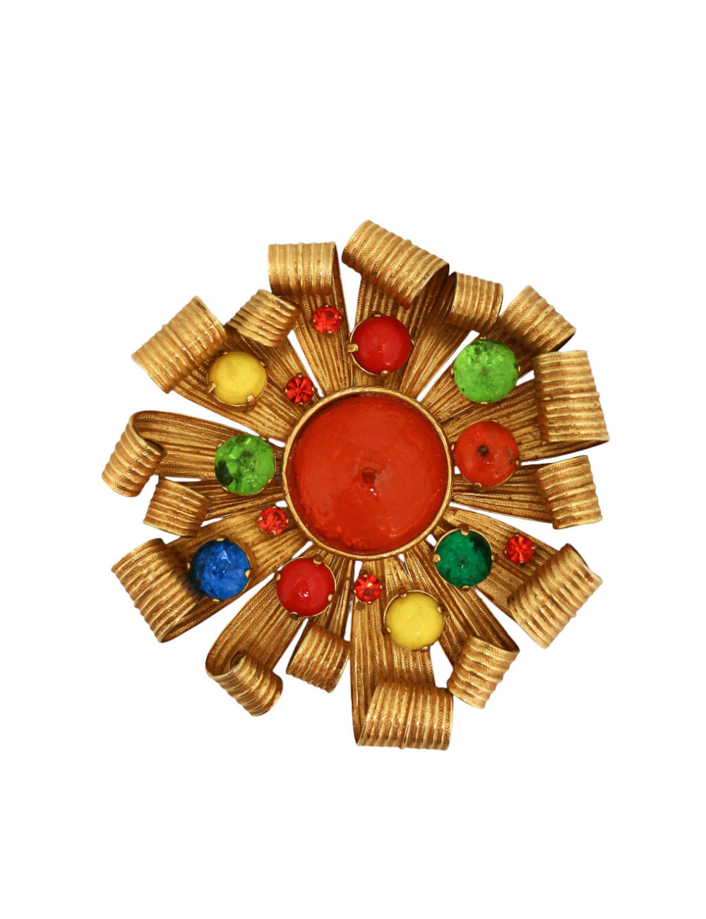 Imposante broche Dominique Aurientis rubans : certifiée authentique