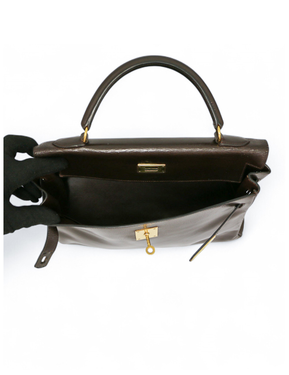 Sac Kelly 32 HERMES marron