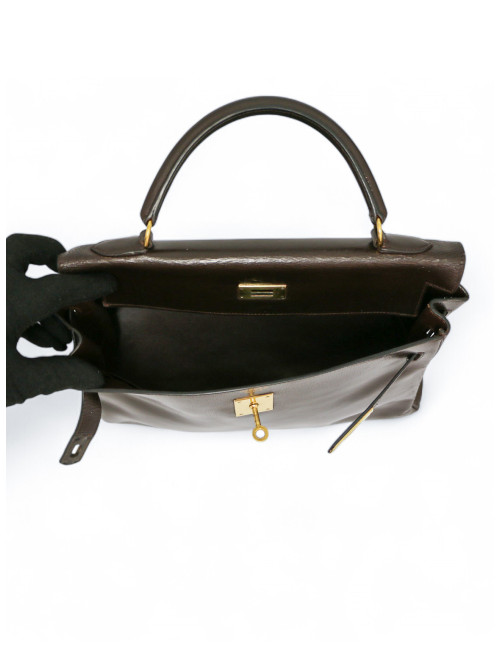Sac Kelly 32 HERMES marron