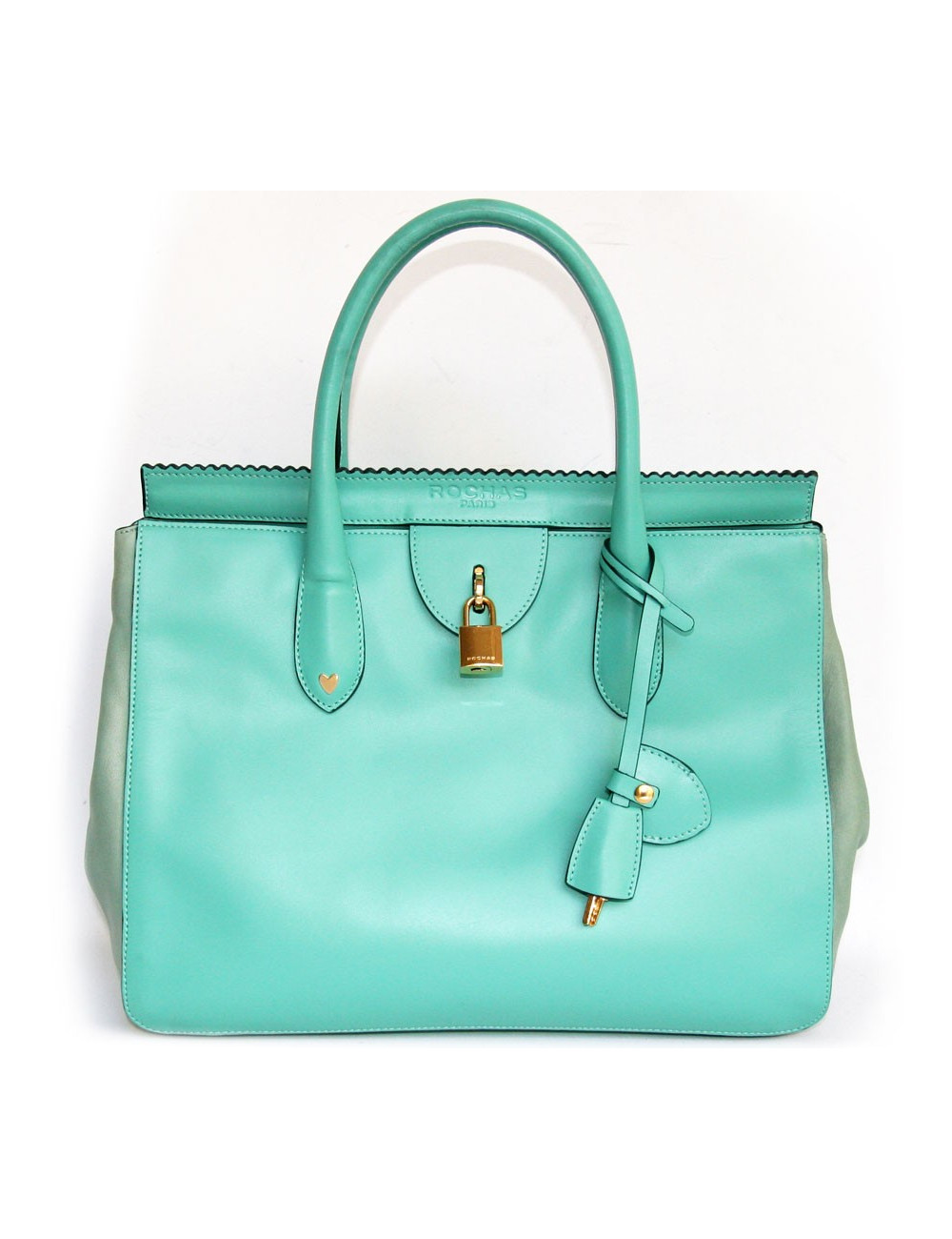 Sac ROCHAS  turquoise