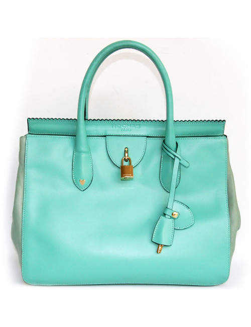 Sac ROCHAS  turquoise