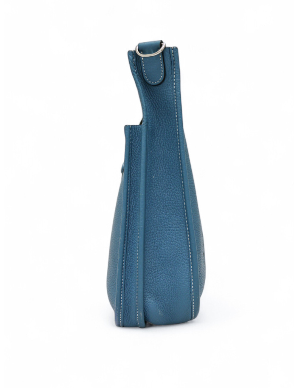 Sac Evelyne II HERMES bleu Jean clair