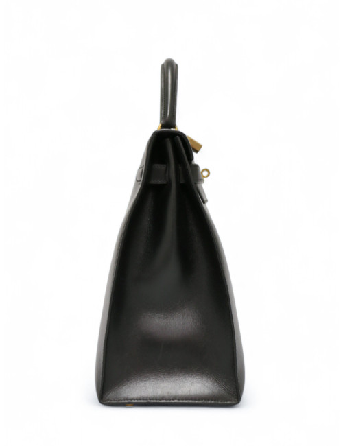 Kelly 35 sellier HERMES noir vintage