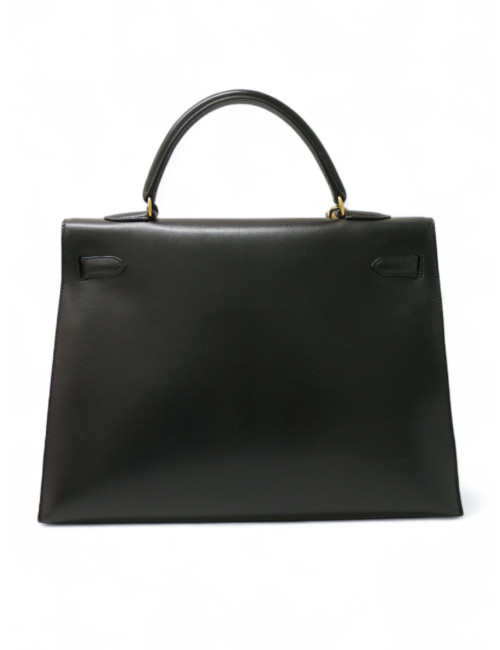 Kelly 35 sellier HERMES noir vintage