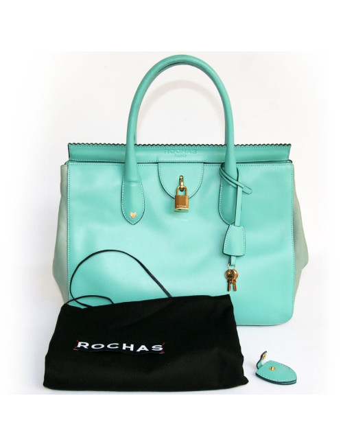Sac ROCHAS  turquoise