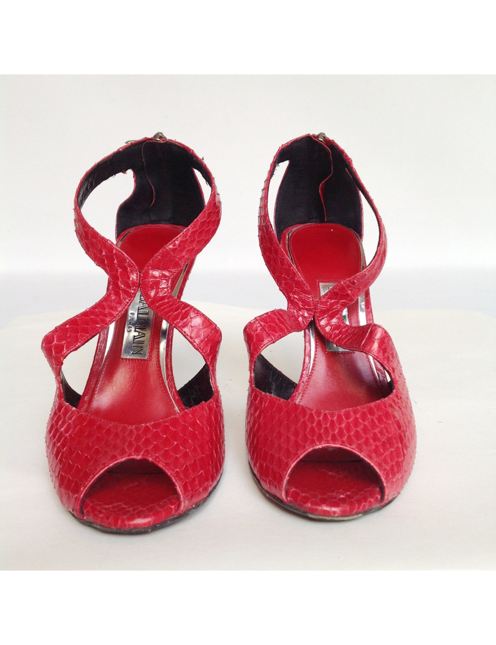 Escarpins LANVIN en python rose