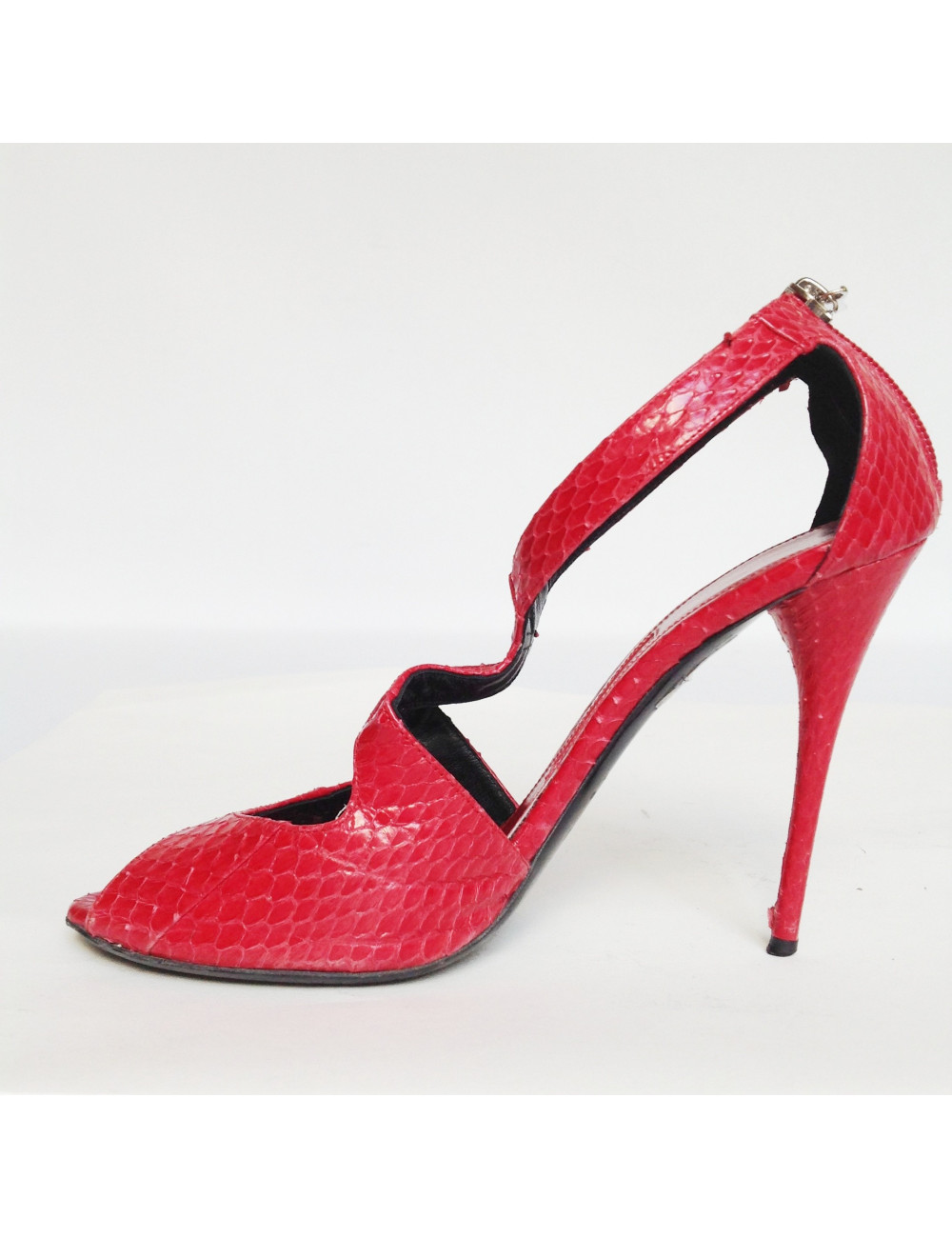 Escarpins LANVIN en python rose