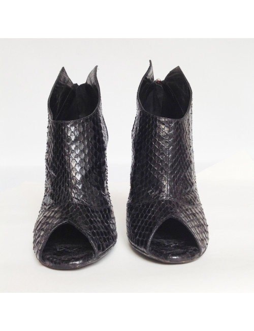 Escarpins BALMAIN T 38 python noir 