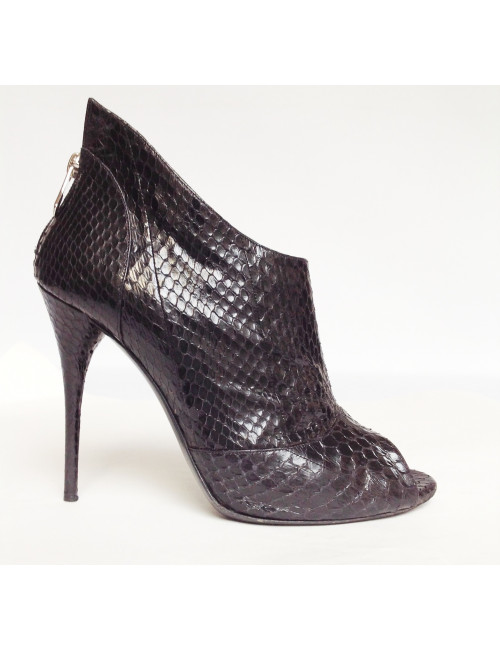 Escarpins BALMAIN T 38 python noir 