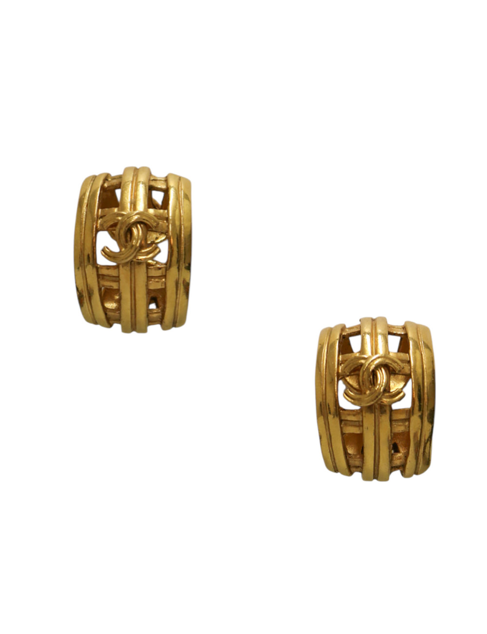 Clips grillagés CHANEL vintage