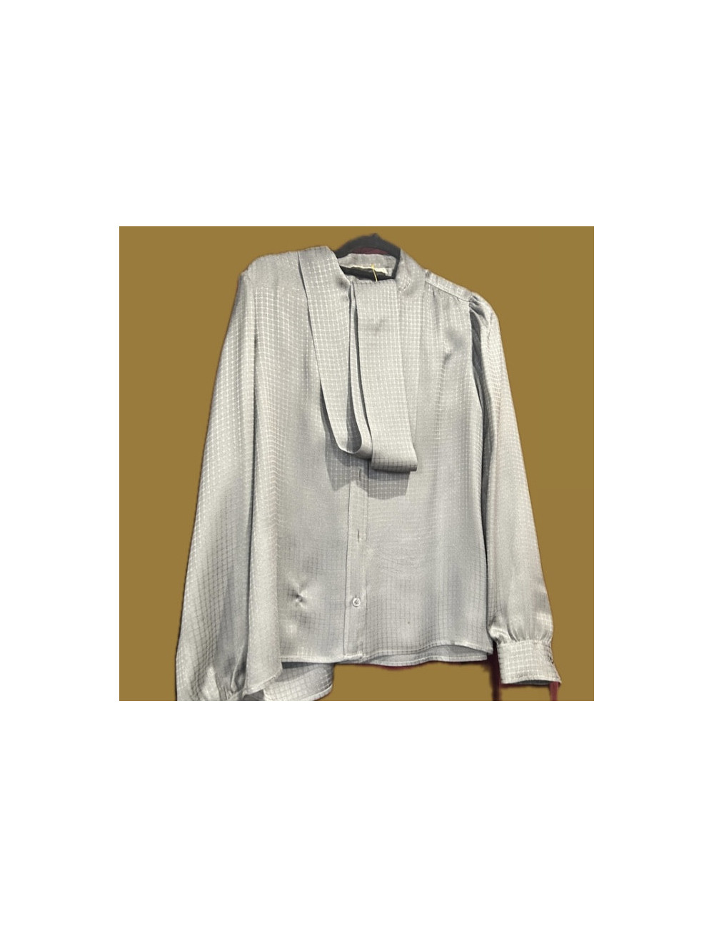 Blouse YSL soie grise