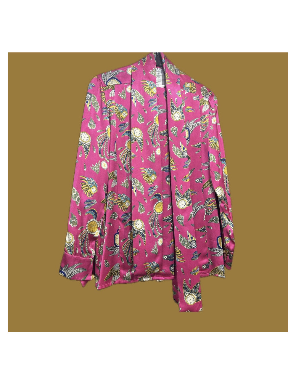 Blouse CHANEL T36 soie fuchsia montres