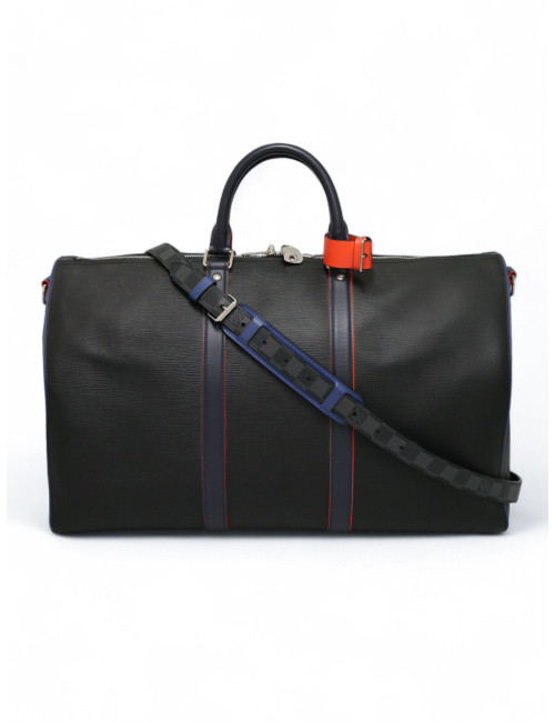 Sac de voyage Keepall 50 LOUIS VUITTON cuir épi noir