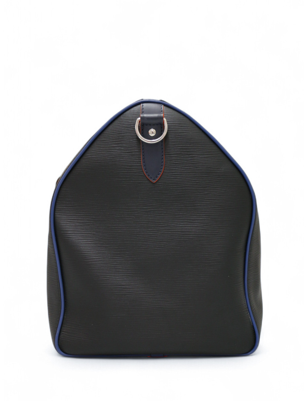 Sac de voyage Keepall 50 LOUIS VUITTON cuir épi noir et bleu