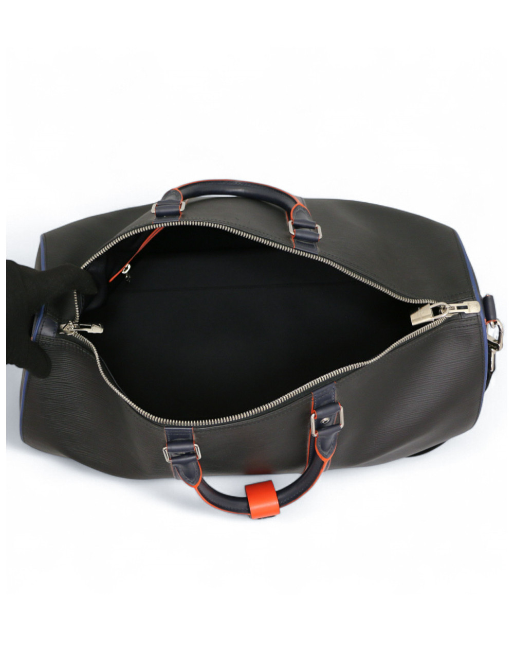 Sac de voyage Keepall 50 LOUIS VUITTON cuir épi noir