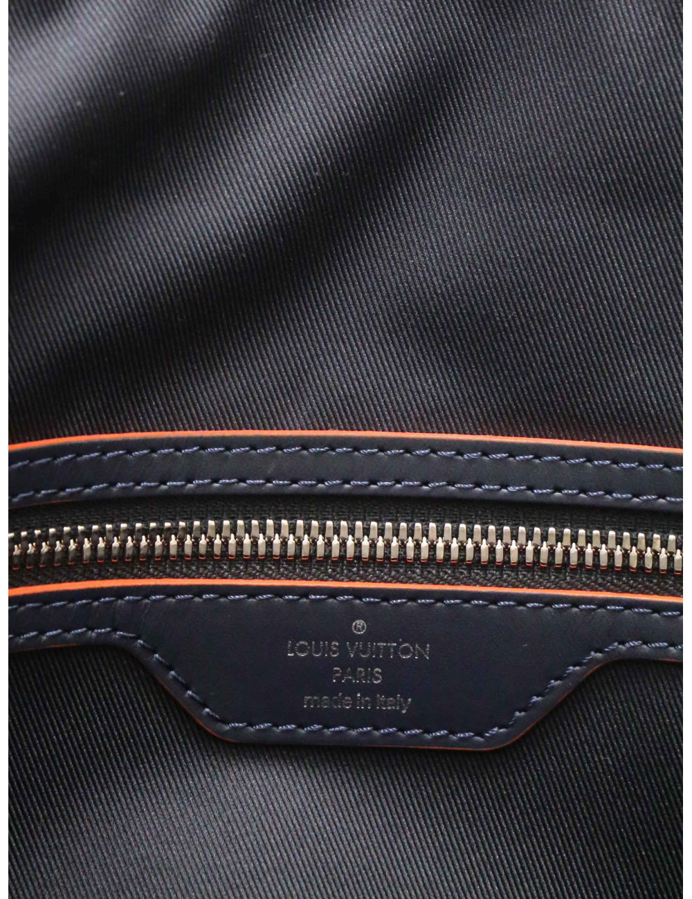 Sac de voyage Keepall 50 LOUIS VUITTON cuir épi noir et bleu