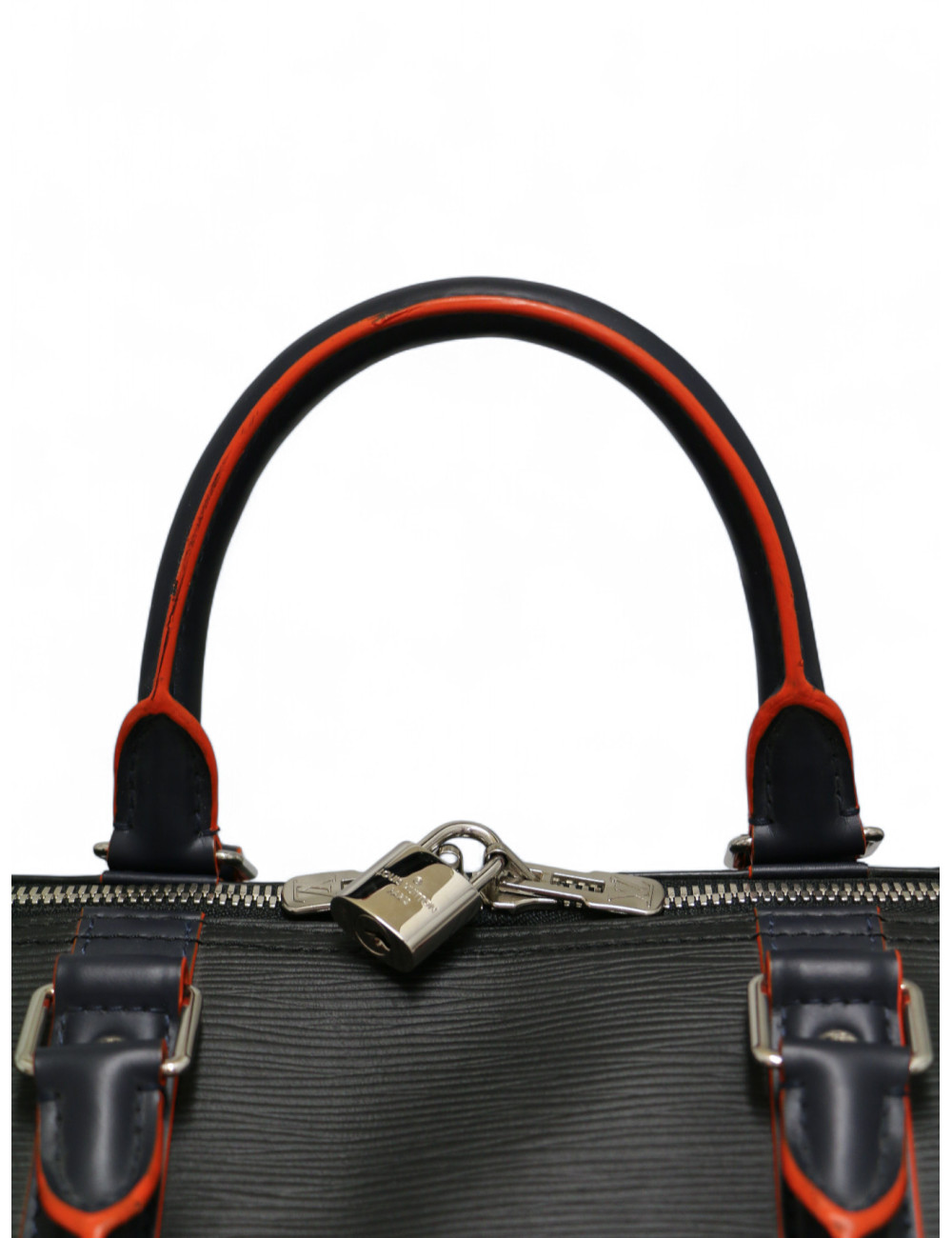 Sac de voyage Keepall 50 LOUIS VUITTON cuir épi noir