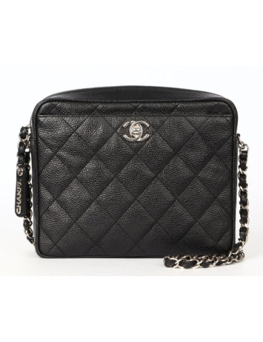 Sac caméra CHANEL caviar noir