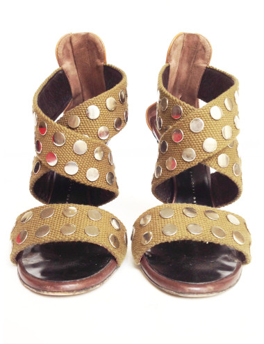 Sandales GIUSEPPE ZANOTTI T 38 vertes 2