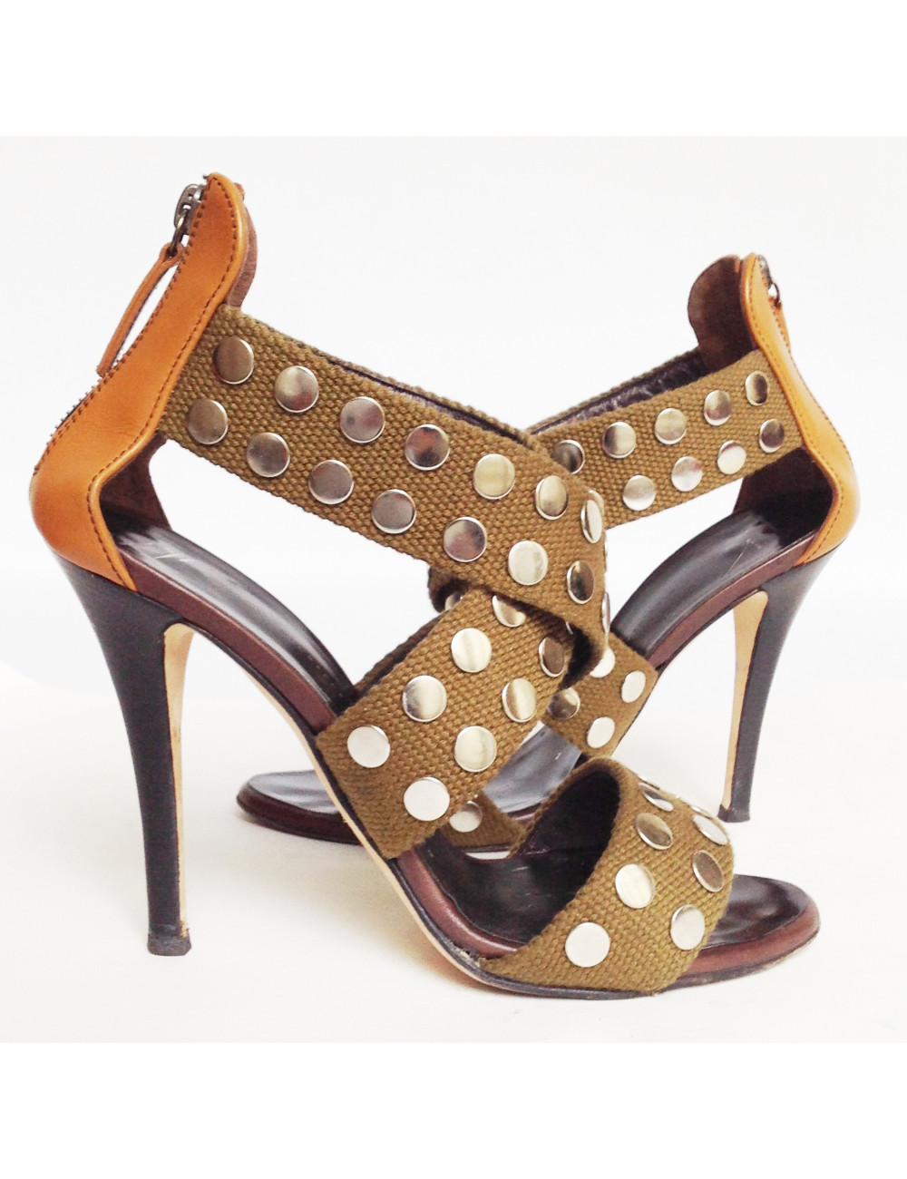 Sandales GIUSEPPE ZANOTTI T 38 vertes