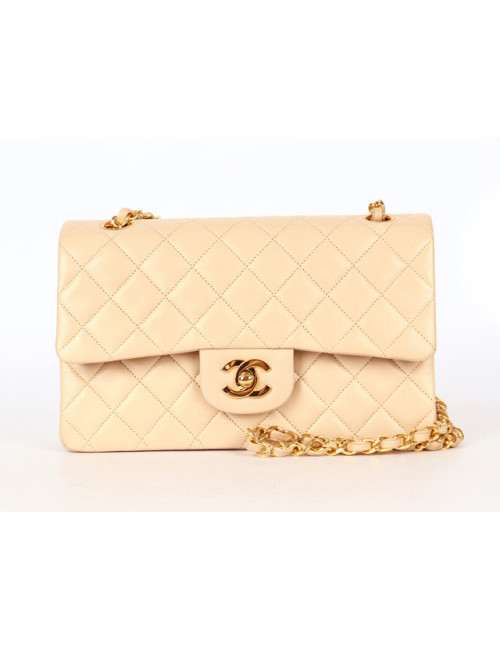 Sac small Timeless CHANEL beige