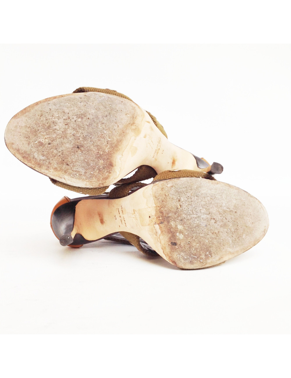 Sandales GIUSEPPE ZANOTTI T 38 vertes