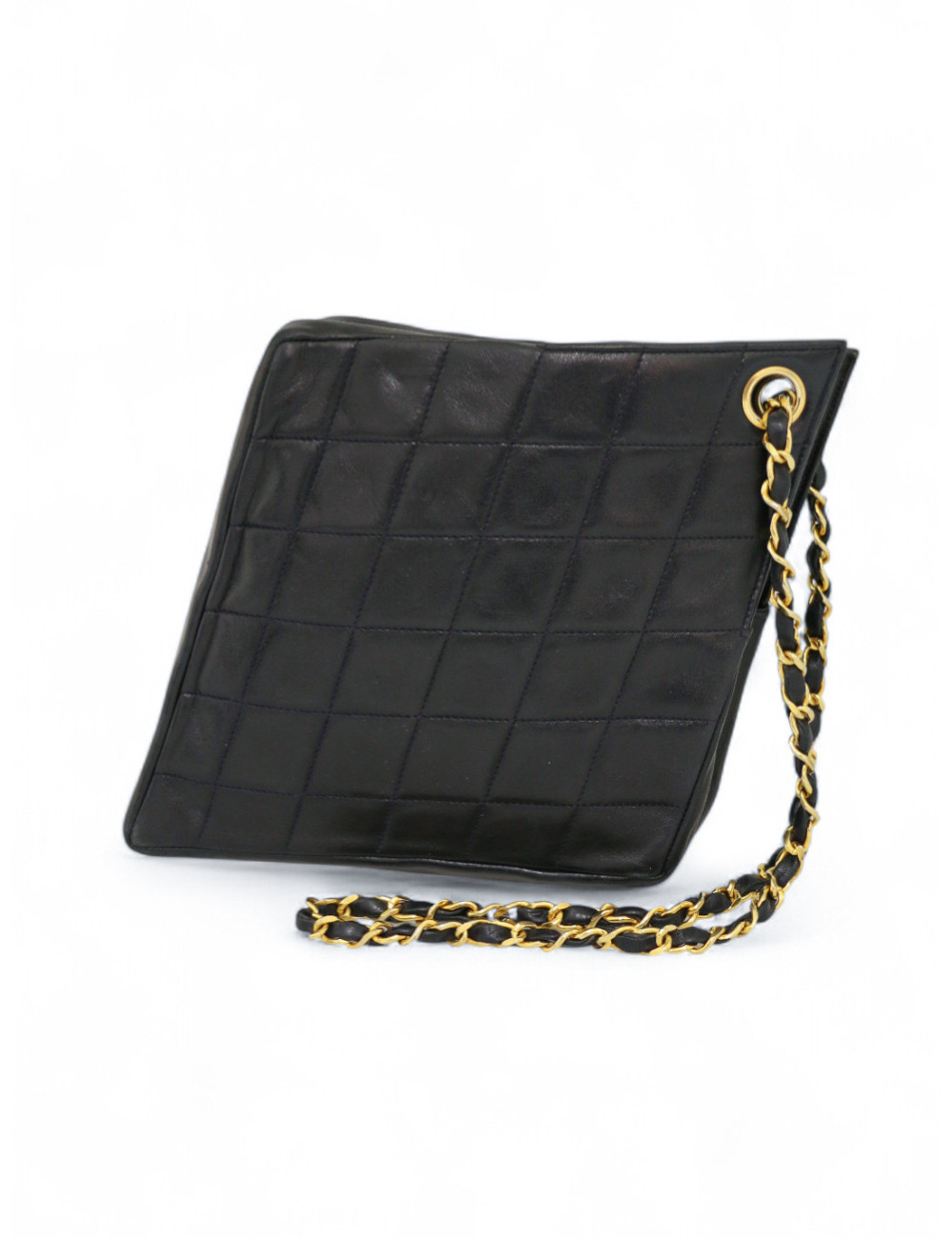 Sac vintage Chanel bleu marine : sac d'occasion certifié authentique