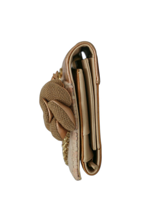 Pochette Chanel tweed rose : occasion certifiée authentique