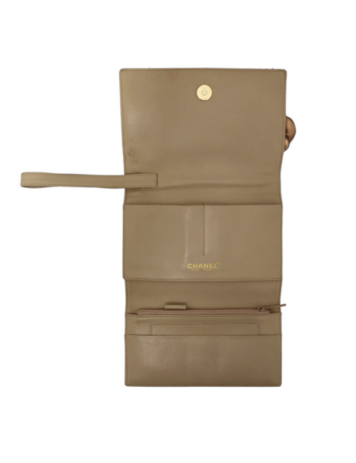 Pochette Chanel tweed rose : occasion certifiée authentique