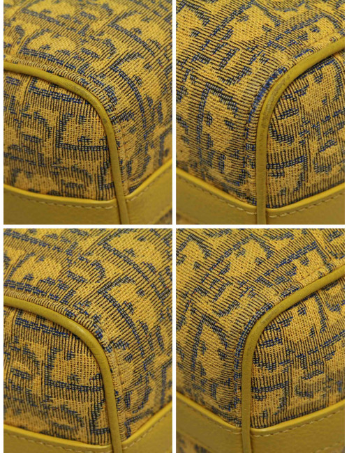 Sac Dior Lingot 22 en toile jaune : occasion certifiée authentique