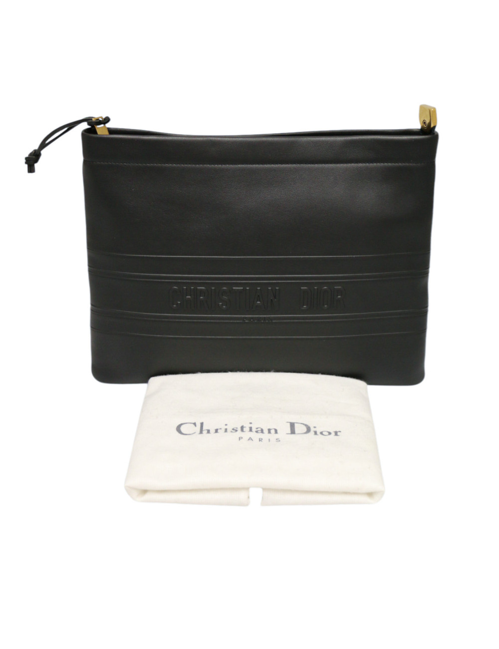 Pochette Christian Dior homme noir : occasion certifiée authentique