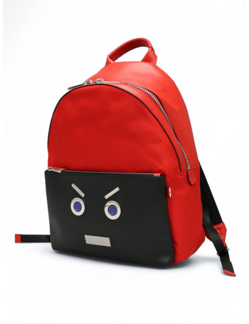 Sac à dos FENDI cuir rouge et noir