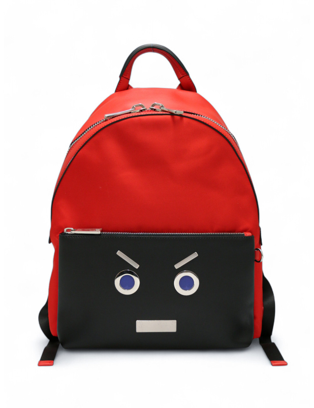 Sac à dos FENDI cuir rouge et noir