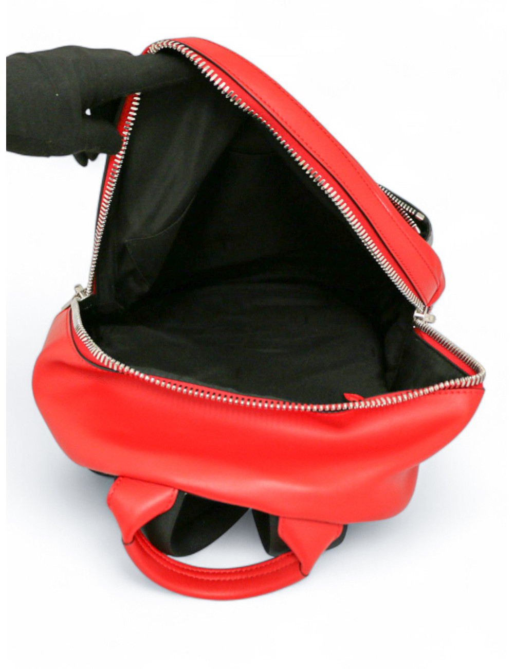 Sac à dos FENDI cuir rouge et noir