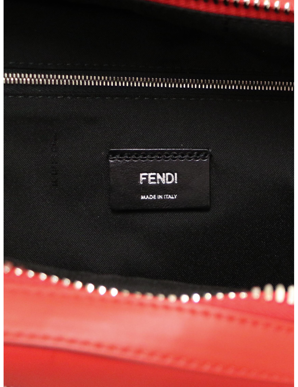 Sac à dos FENDI cuir rouge et noir