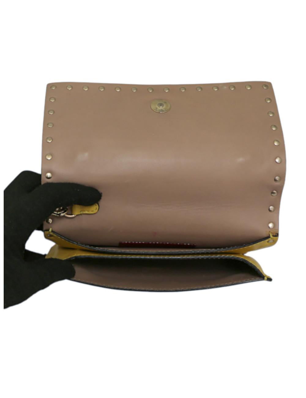 Pochette VALENTINO Rockstud jaune