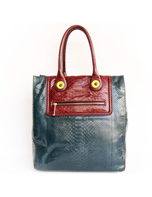 Sac ZAGLIANI  python bicolore