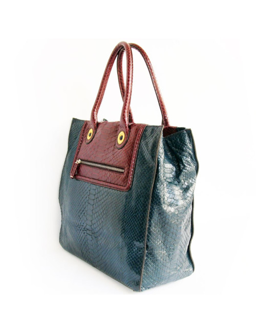 Sac ZAGLIANI  python bicolore
