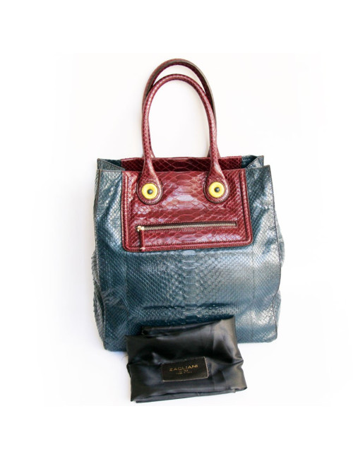 Sac ZAGLIANI  python bicolore