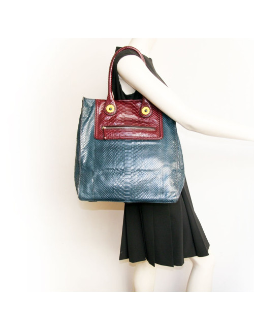 Sac ZAGLIANI  python bicolore