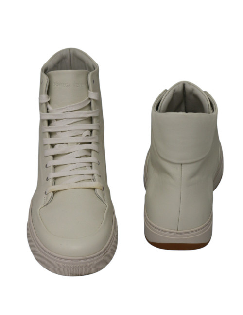 Sneakers Bottega Veneta cuir écru : occasion certifiée authentique