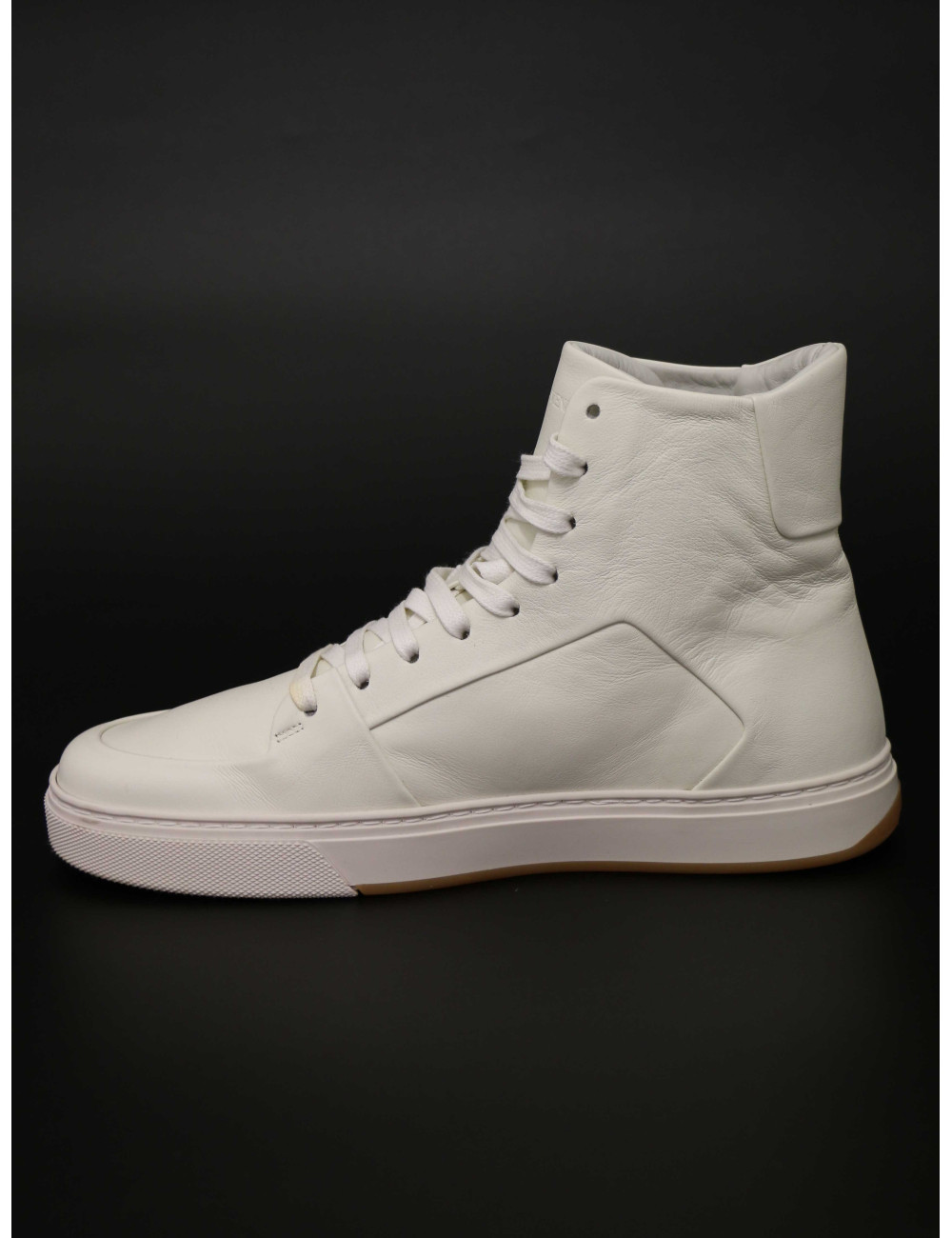 Sneakers Bottega Veneta cuir écru : occasion certifiée authentique